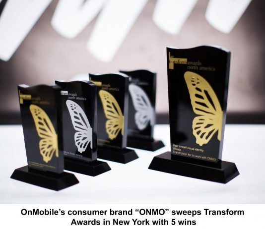 OnMobile's Consumer Brand ONMO Sweeps Transform Awards in New York with 5 Wins