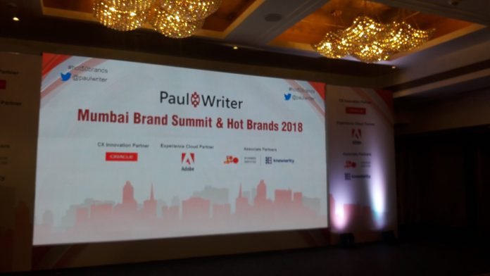 Paul Writer Recognizes the Brands at the Mumbai Brand Summit & Hot Brands 2018