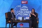 Saina Nehwal & Acharya Balkrishna at India Economic Conclave Ms. Saina Nehwal, Olympic Gold Medalist and Former World No. 1 Badminton Player