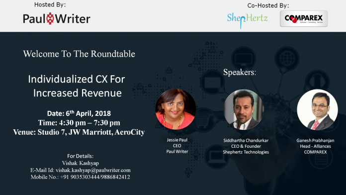 CMO Roundtable co-hosted by Paul Writer, Comparex and Shephertz CMO Roundtable co-hosted by Paul Writer, Comparex and Shephertz