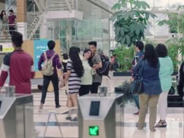 People Shopping in a Mall