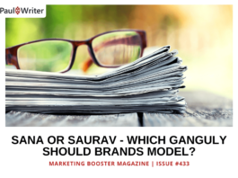 Sana or Saurav – Which Ganguly Should Brands Model?