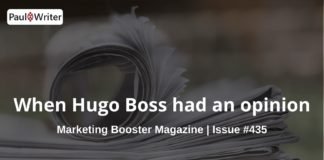 When Hugo Boss had an opinion