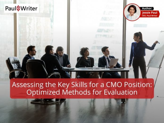 Assessing key skills for a CMO position using optimized evaluation methods in a tech firm